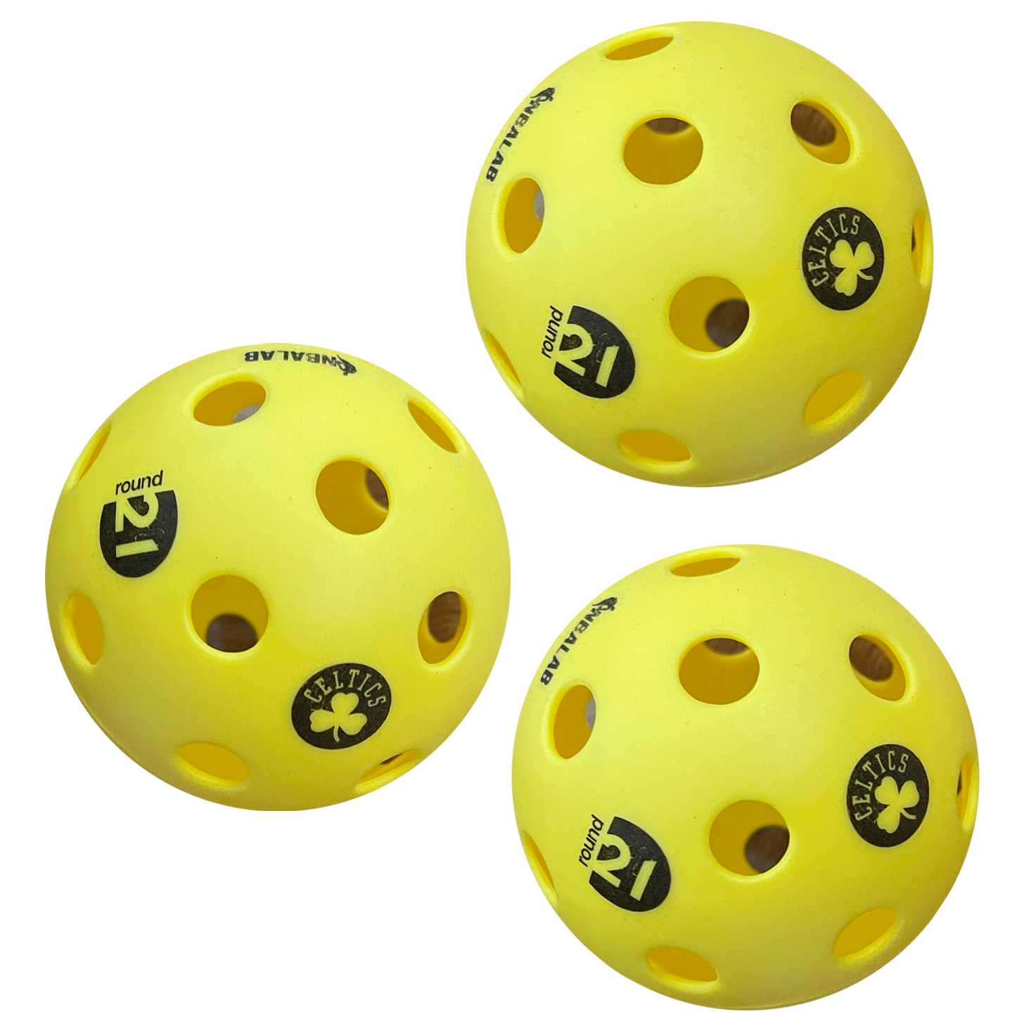 NBA Celtics Pickleball 3-Ball Set